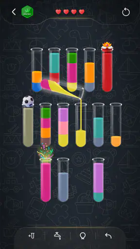 ウォーターソート：パズルゲーム screenshot