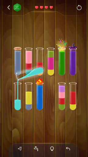 ウォーターソート：パズルゲーム screenshot