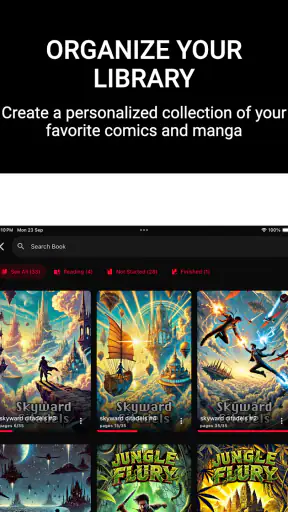 コミックリーダー CBR, CBZ & PDF screenshot 10