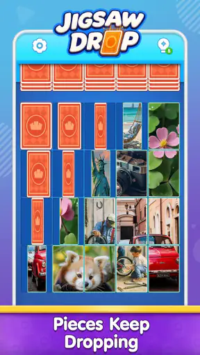 ジグソードロップ：ソリティアパズル screenshot