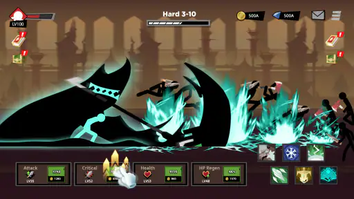 スティックマン対モンスター: Idle RPG screenshot