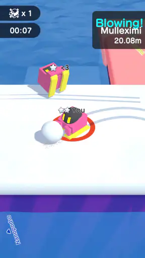 スノーボール.io - 雪玉の爽快なバトルゲーム screenshot
