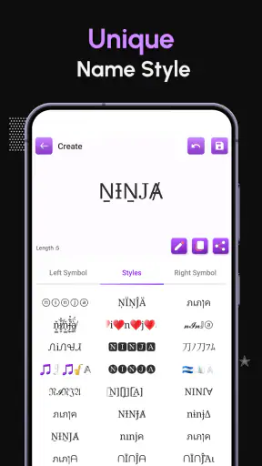 ニックネームジェネレーター: NickName screenshot