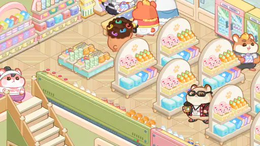 ハムハム商店街: かわいい放置タイクーンゲーム screenshot 10