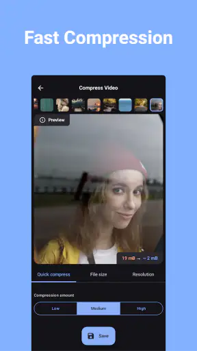 ビデオ圧縮 - サイズ変更 screenshot