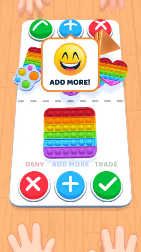 プッシュポップバブル交換ゲーム ポップイットトレード screenshot