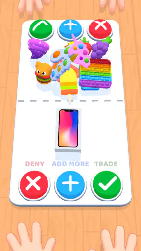 プッシュポップバブル交換ゲーム ポップイットトレード screenshot