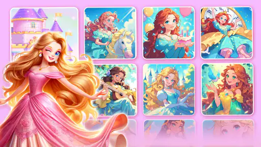 プリンセスゲーム：ファンタジーぬりえ screenshot