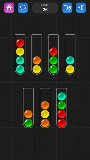 ボール選別 - 脳を鍛える色分けパズル ゲーム screenshot