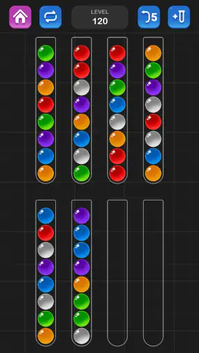 ボール選別 - 脳を鍛える色分けパズル ゲーム screenshot