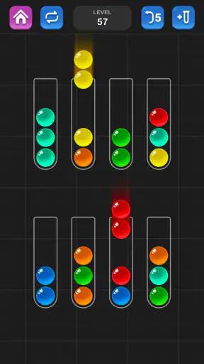 ボール選別 - 脳を鍛える色分けパズル ゲーム screenshot