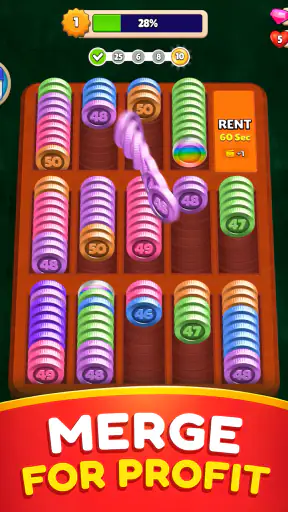 ポケットソート (Pocket Sort)：コインパズル screenshot