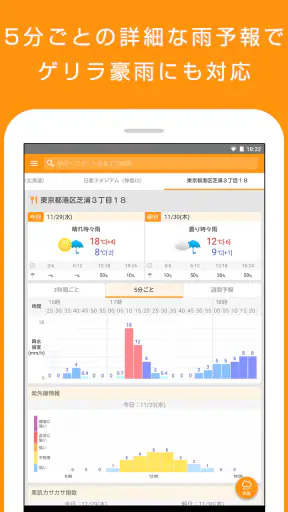 マピオン超ピンポイント天気 - 1km四方天気・雨雲レーダー screenshot 10