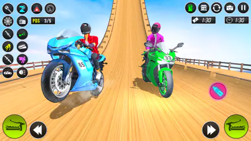 メガ リアルバイク レーシングゲーム screenshot