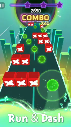 ランニングボール: ミュージックカラーダンス screenshot 12