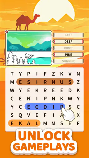 ワードサーチパズル: 楽しいwordサーチ screenshot