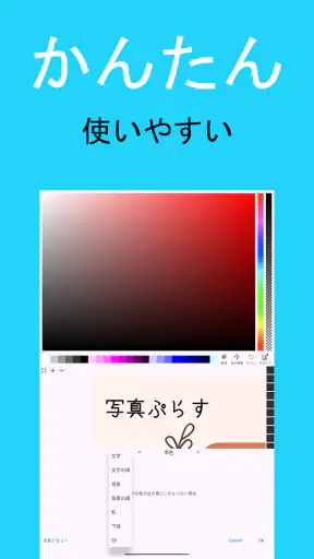 写真ぷらす - 文字入れ screenshot 9