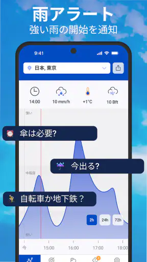 天気と雨雲レーダー予報 screenshot