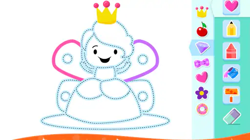 女の子のためのぬりえと絵を描く screenshot