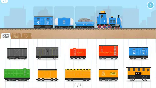 子供のためのレンガ列車ゲーム-子供の電車ゲーム列車鉄道ゲーム screenshot
