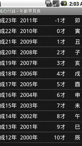 手帳の付録 screenshot