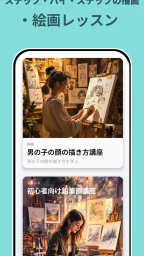描画アプリ:お絵かき練習で上達 screenshot 9