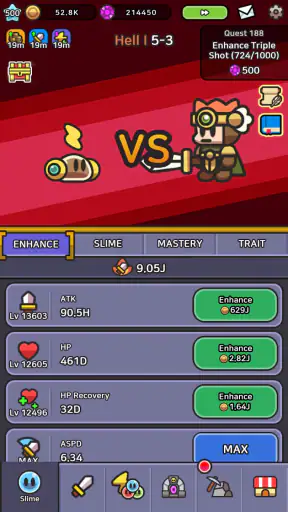 放置系RPG！スライム伝説 - モンスター バトル screenshot