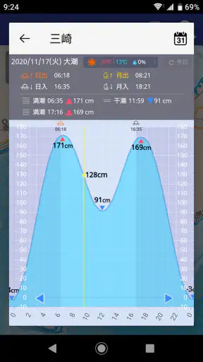 海釣図Ｖ～海釣りマップ＆潮汐＆風・波・海水温予報～ screenshot 7