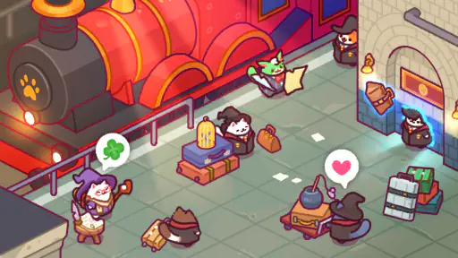 猫の魔法学校:神秘的でかわいいタイクーン screenshot 11