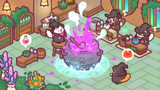 猫の魔法学校:神秘的でかわいいタイクーン screenshot 12