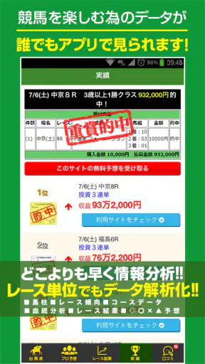 競馬予想 初心者でも勝てる！情報盛りだくさんの最強競馬アプリ screenshot