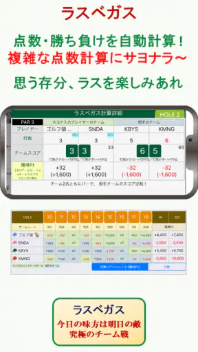 簡単スコア共有＆ゴルフ計算機アプリ  Gゲッター screenshot