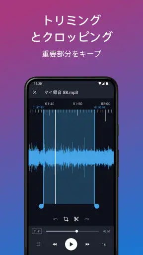 簡単ボイスレコーダープロ screenshot