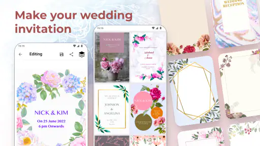 結婚式の招待カードメーカー screenshot