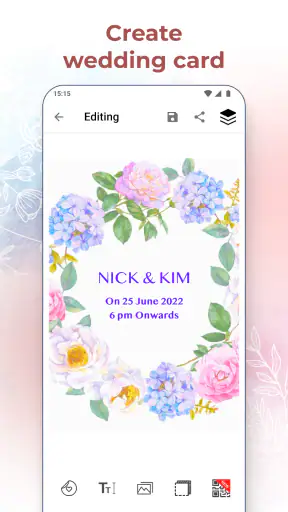 結婚式の招待カードメーカー screenshot