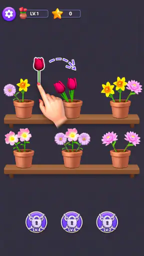 花マージ - マッチパズル, フラワー, 花のゲーム screenshot