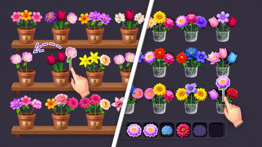 花マージ - マッチパズル, フラワー, 花のゲーム screenshot