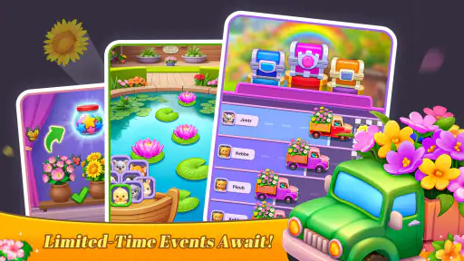 花マージ - マッチパズル, フラワー, 花のゲーム screenshot