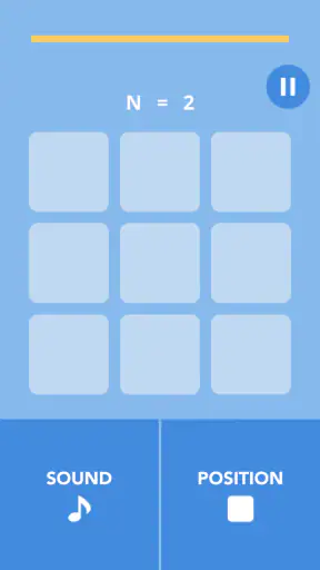 記憶力トレーニングの脳トレゲーム dual n-back screenshot