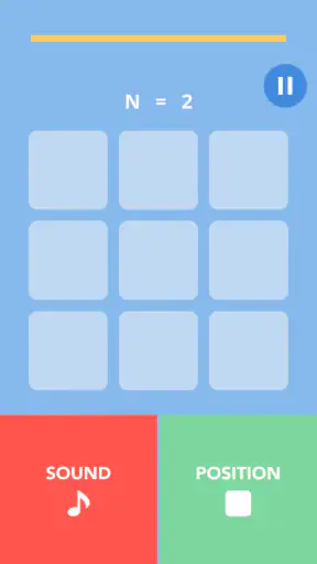 記憶力トレーニングの脳トレゲーム dual n-back screenshot
