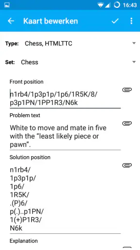 AnkiDroid flitskaarten screenshot 7