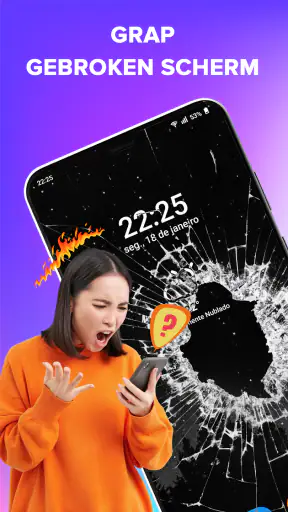 Broken Screen: Magic Wallpaper screenshot 1