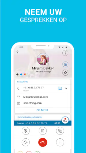 Callapp: Beller ID & opnames screenshot 5