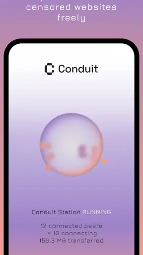 Conduit: Deel internettoegang screenshot 10