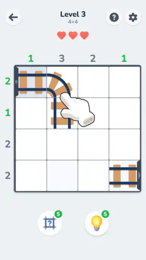Connect Tracks: Logica Puzzel screenshot 1