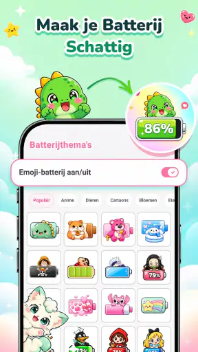 Emoji Battery: Status Bar Icon screenshot 1