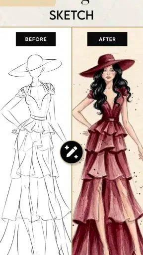 Fashion Design Clothes: Sketch screenshot 4