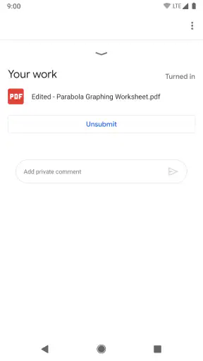 Google Classroom screenshot 7