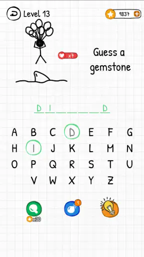 Hangman Words:Two Player Games screenshot 3