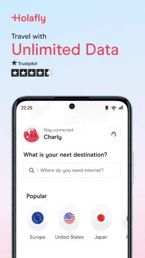 Holafly eSIM: Onbeperkte Data screenshot 1